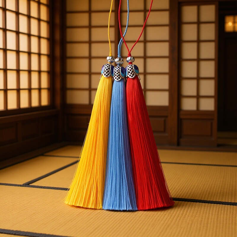 Cloisonne Tassel Spike Blue Hat Crown Tassel Vertical Anti-Wrinkle Spike Clothing Hanging Spike Mobile Phone Shell Tassel Spike