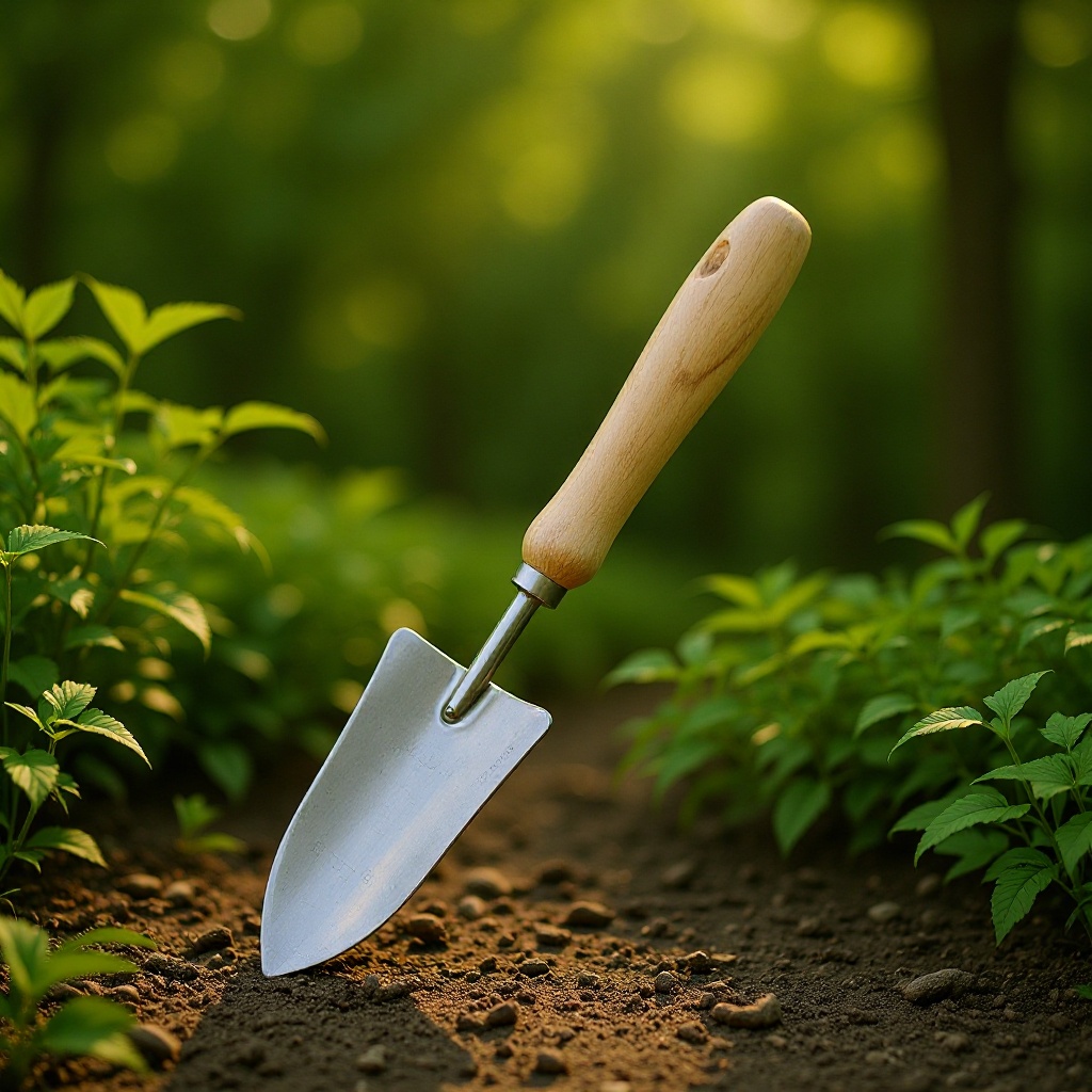 园林工具 小铲子 金属工具铲 不锈钢铲子木柄 家用种菜挖掘 供应