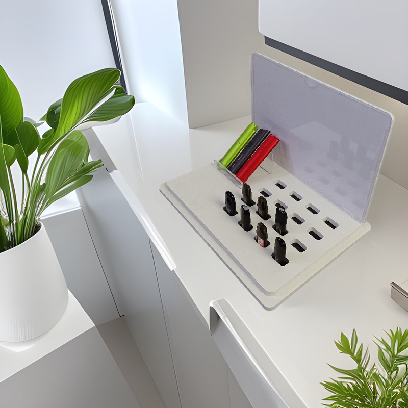 Electronic Cigarette Atomizer Test Stand, Cigarette Rod and Cartridge Holder, Magnetic Suction Port Test Stand, Store Display Rack Model Shelf