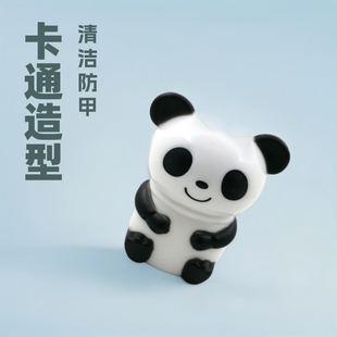 Cartoon plastic brush panda shape brush cleaning supplies animal nail brush