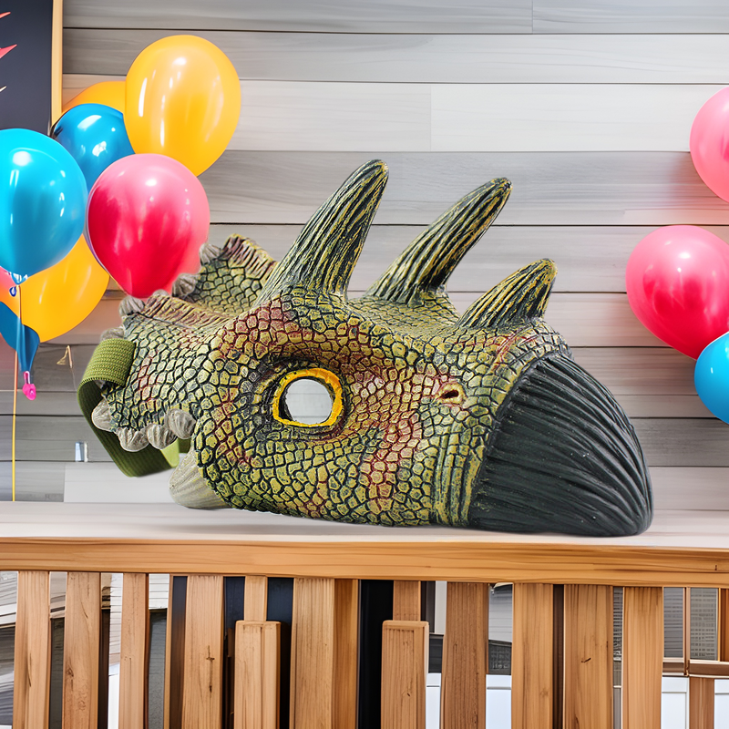 Cross Border Dinosaur Mask Halloween Triceratops Toy Tyrannosaurus Rex Mask Night Market Hot Animal/Plant