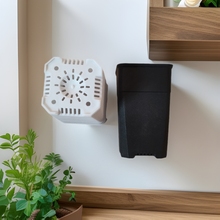 塑料花盆多肉高腳控根盆黑色白色盆景磨砂盆多肉花卉方形萬象盆