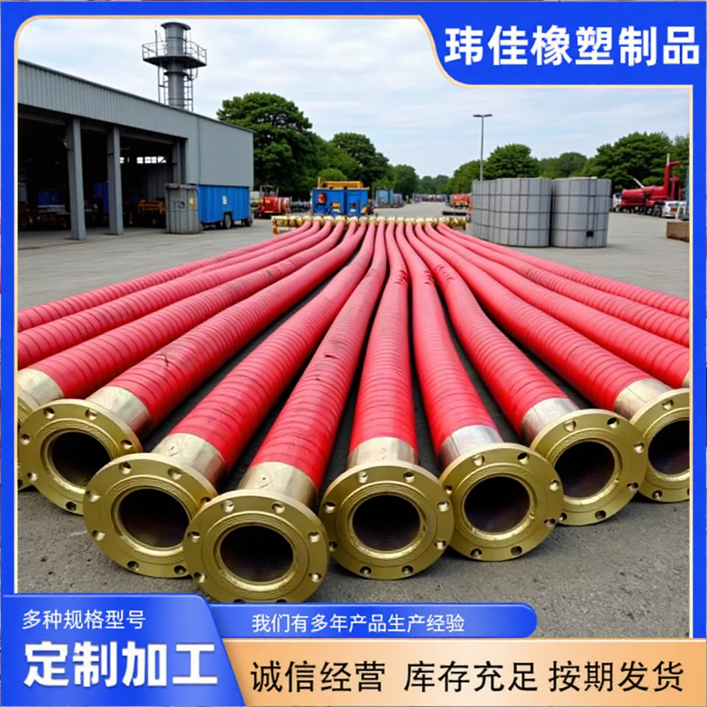 Шланг большого диаметра, шланг высокого давления, каркас из стальной проволоки, труба для воды и масла, всасывающий и выпускной фланцевый шланг, резиновый шланг