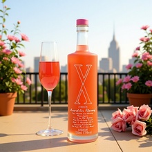 粉红粉x15度青瓜风味利口酒嗨派儿玫瑰花风味酒吧配制酒730ml瓶装