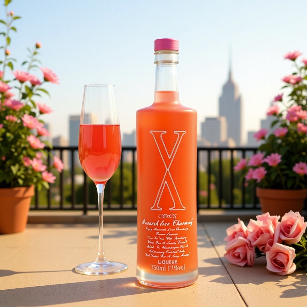 粉红粉x15度青瓜风味利口酒嗨派儿玫瑰花风味酒吧配制酒730ml瓶装