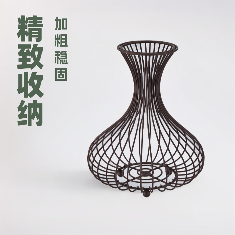 Nuevo estilo europeo tapón de vino cesta de almacenamiento hogar mesa de comedor decoración flor seca cesta de almacenamiento decoración suministro transfronterizo al por mayor