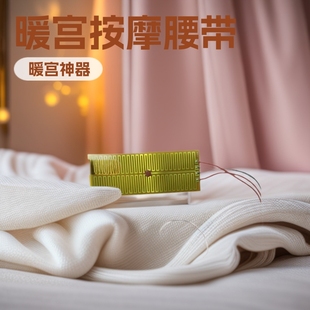 Massage Belt with Heating Pad, Menstrual Relief Device for Women, Massage and Womb Protection, Heating and Warming Belt with Heating Pads