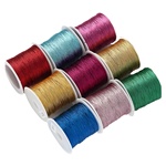 3/6/9/12股线涤纶金银幻彩金线diy手链项链编织绳手材料批发