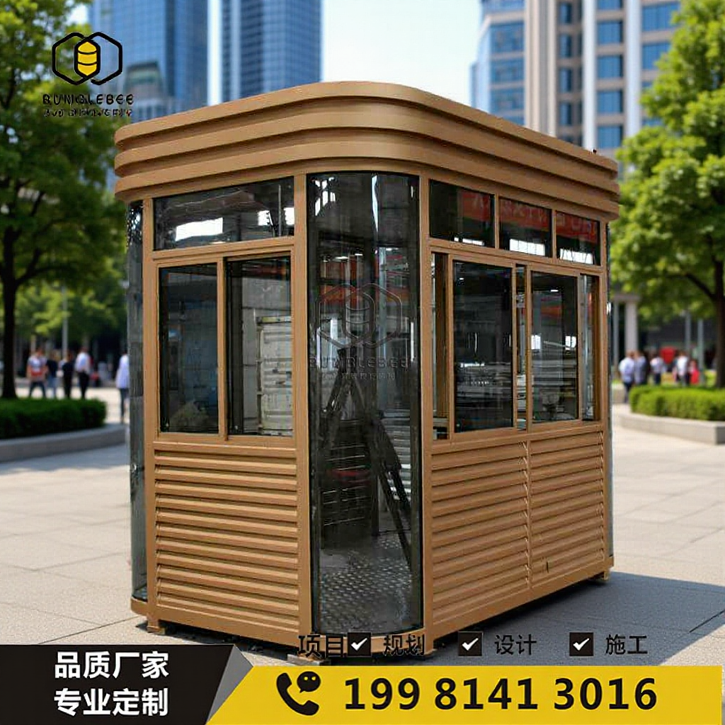 Steel Structure Booth Security Booth Outdoor Residential Area Movable Guard Room Standing Security Parking Booth
