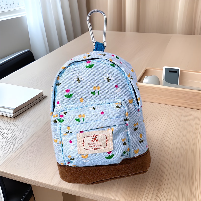 Coin Purse, Small Bag, Floral Mini Bag, Cute School Bag, Coin Purse, Canvas Bag, Hand Coin Bag