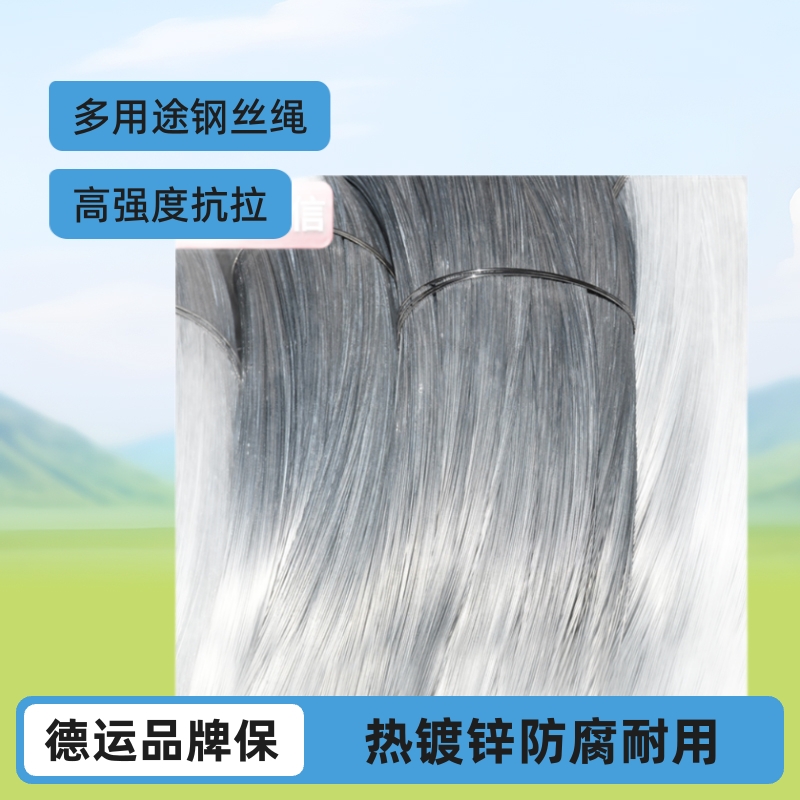 专业生产热镀锌钢丝 通讯彩铁丝、镀锌钢丝绳 葡萄架大棚