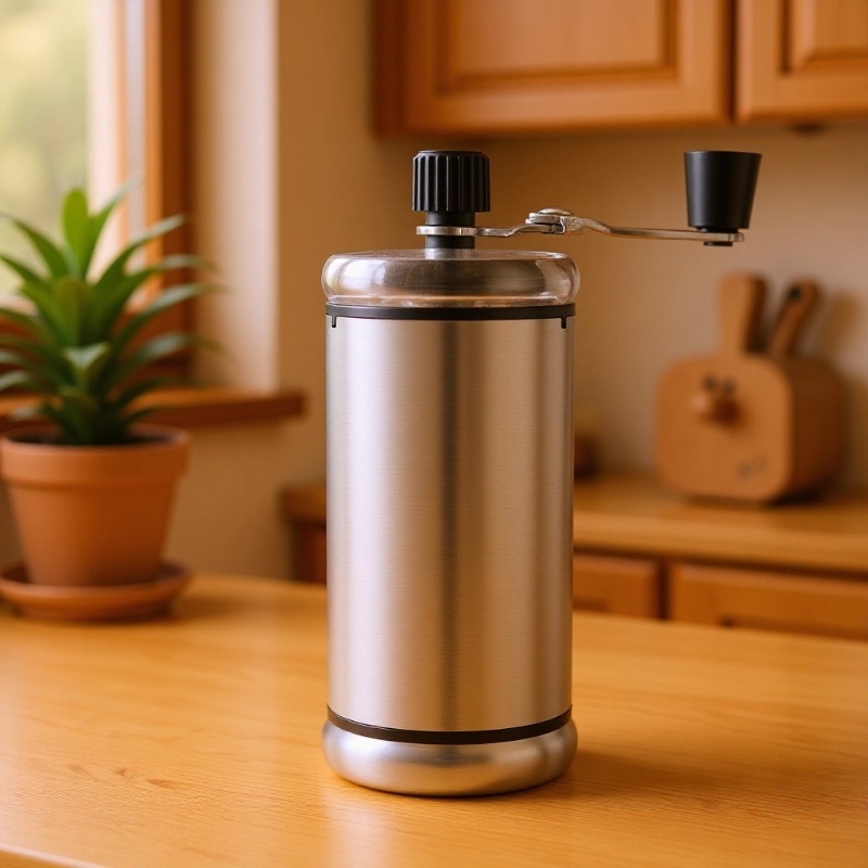Manual Coffee Bean Grinder Household Hand Grinder Hand Grinder Coffee Machine Portable Dustproof Stainless Steel Grinder
