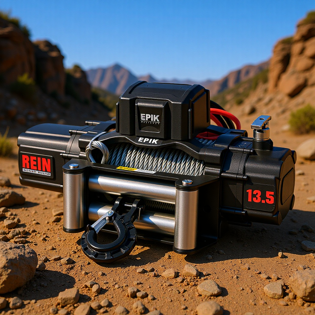 13500 pounds off-road vehicle electric winch mobile household remote control car crane winch lifting electric hoist