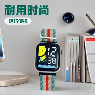 Tiktok Live Broadcast New Led Electronic Watch Innovative Ins College Style Male and Female Student Small Square Electronic Watch Digital Display