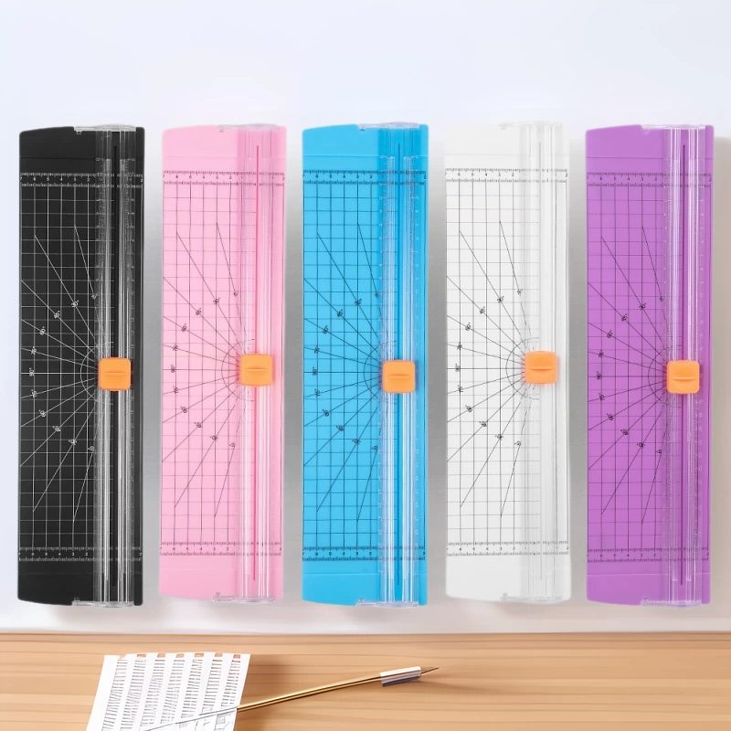 Оптовая продажа нож для резки бумаги A4 маленький мини двухсторонний пластиковый нож для резки бумаги для студентов ручной работы