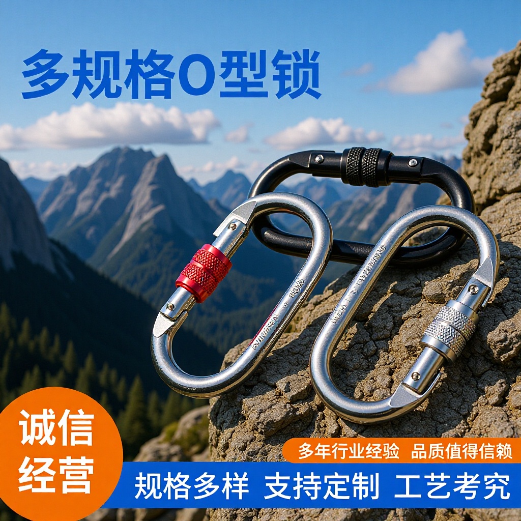 High load-bearing yoga connection buckle O-type main lock outdoor rock climbing carabiner yoga hammock track lock