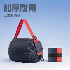 厚みのある大容量シングルショルダーポリエステルポータブル春巻きポータブル収納袋収納オルガン折りたたみショッピングバッグ服