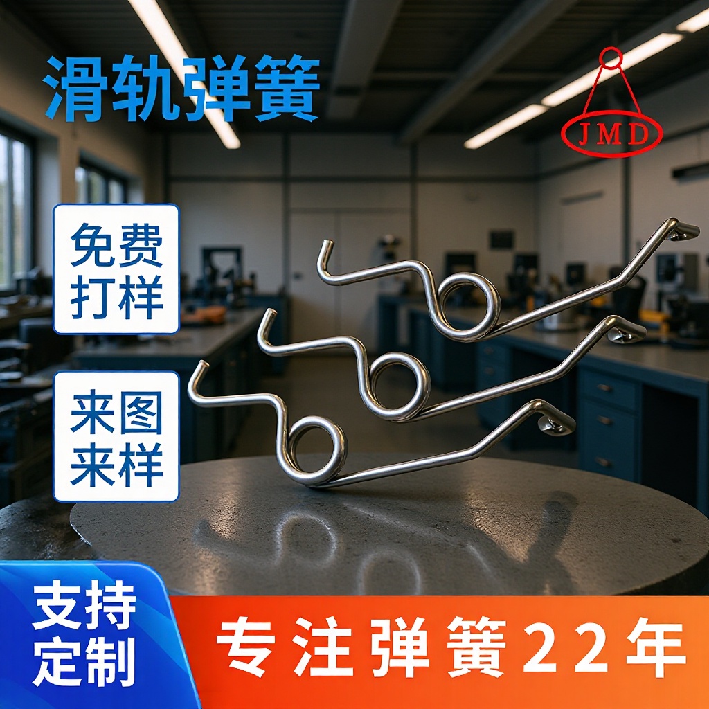 滑轨弹簧大扭力打样304不锈钢机械冲压玩具拉簧配件加工
