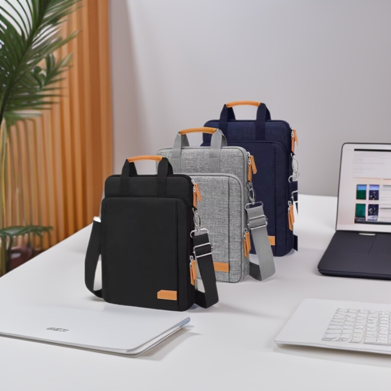 in stock Laptop Bag Suitable for Apple Huawei 16-inch Water-repellent Crossbody Bag Commuter Portable Laptop Bag
