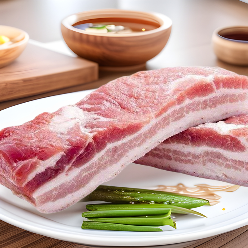 【带皮五花肉】猪肉新鲜农家散养土猪整箱烧烤食材商用生鲜冷冻