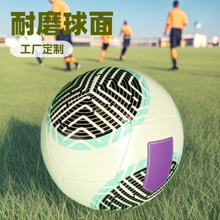 Standard Premier League Champions League No. 5 No. 4 Machine-Sewn Champions League Wear-Resistant Ppu Factory Wholesale Leather Seamless Football