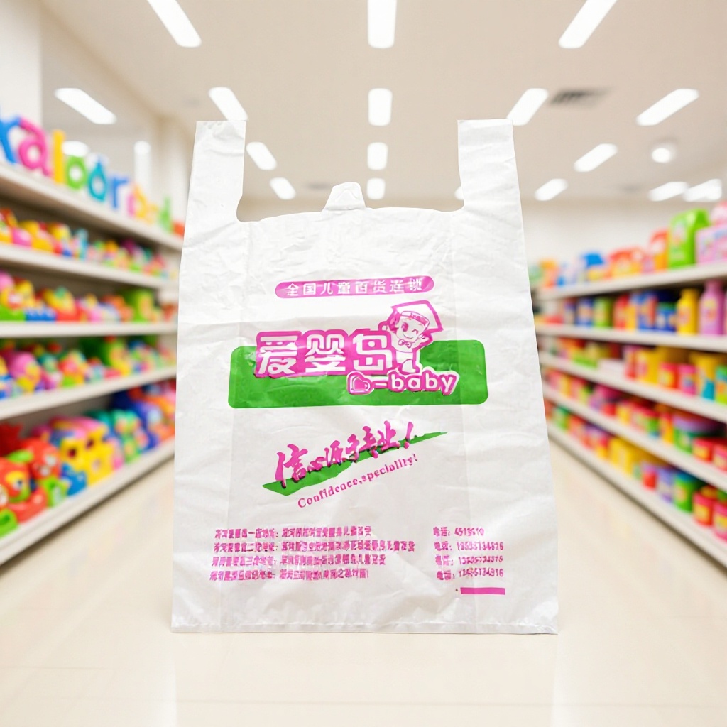 食品超市购物袋 新料背心手提袋定制 白色日用品包装袋厂家批发