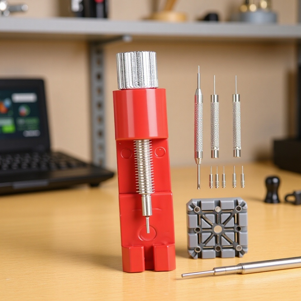 修表工具 11件套拆表带截表链调表器手表工具套装金属2068c小拆器