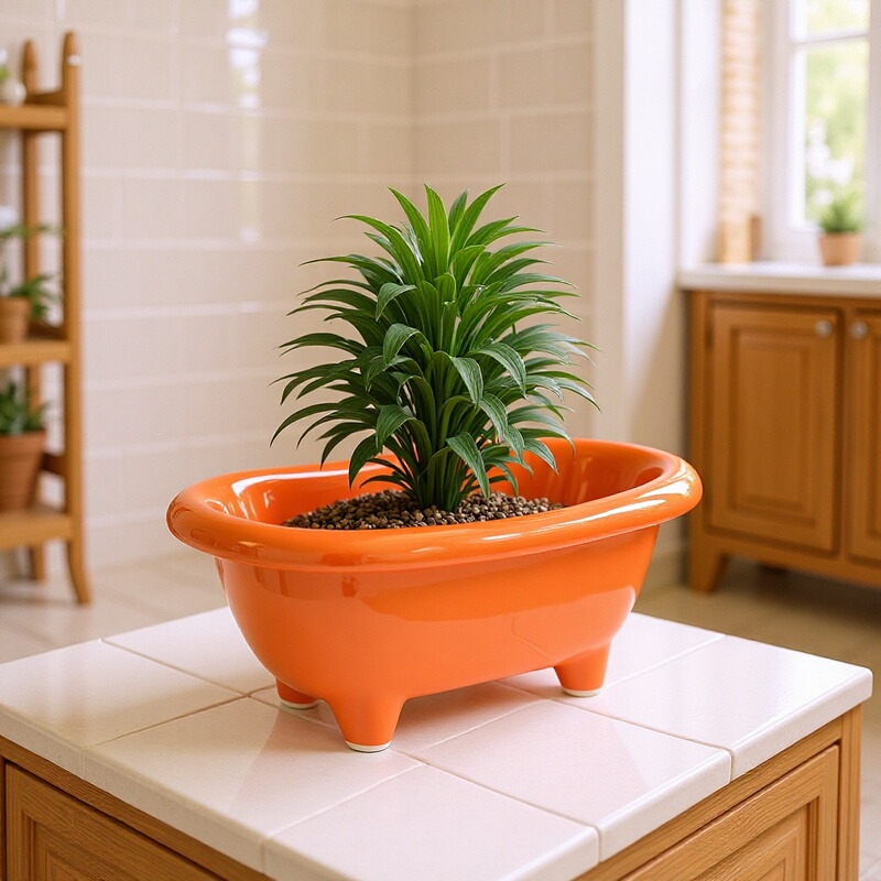 Foreign Trade Customized Colorful Bathtub Shape Unique Ceramic Bowl Dessert Bowl Creative Tableware Cute Ice Cream Yogurt Bowl