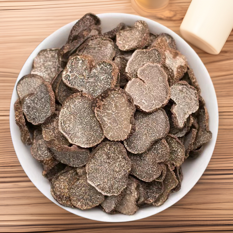 黑松露干片云南贡山特产新货块菌野外生菌猪拱菌成熟黑松露干货批