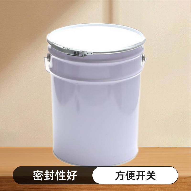 江苏厂家夹箍盖提拉桶圆桶马口铁桶印花铁皮桶加厚化工包装桶批发