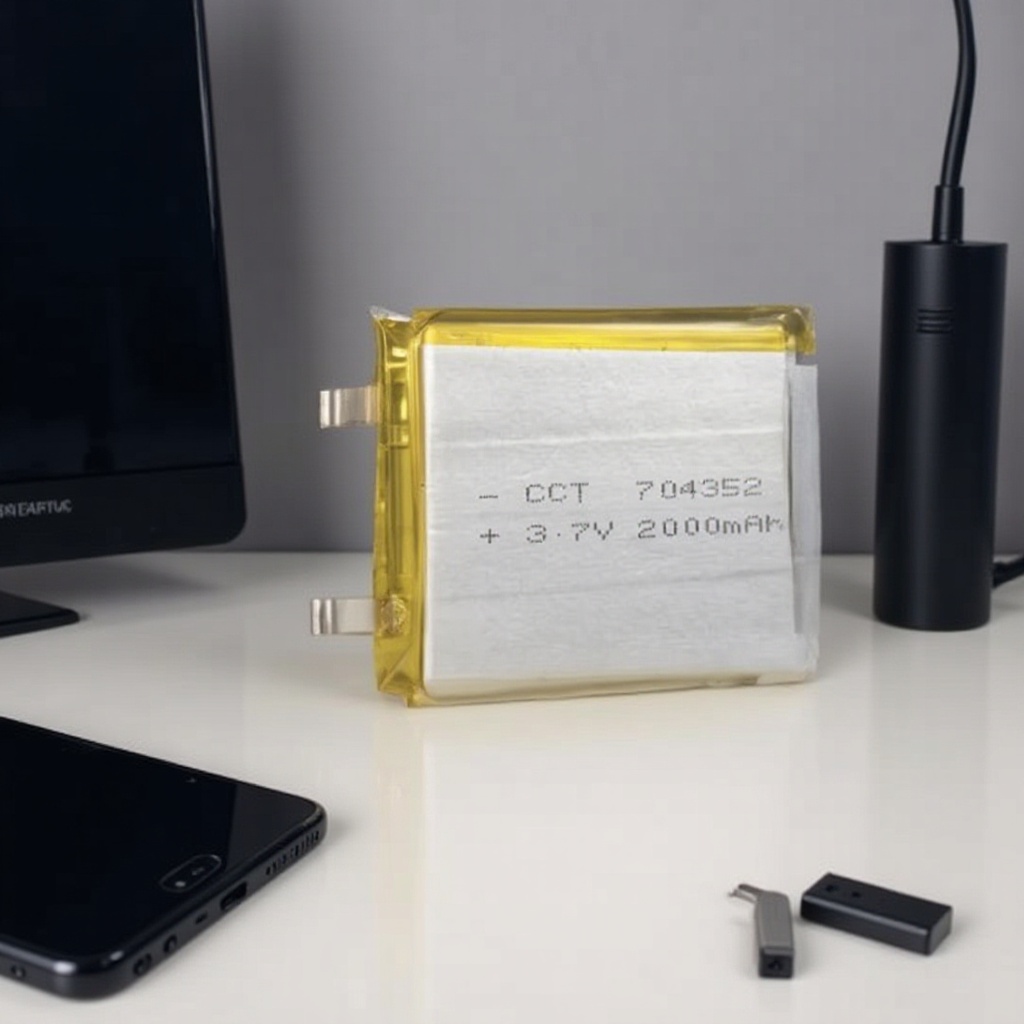 704352-2000mAh锂电池厂家直销A品电池 蓝牙 医疗母婴 美容电源类