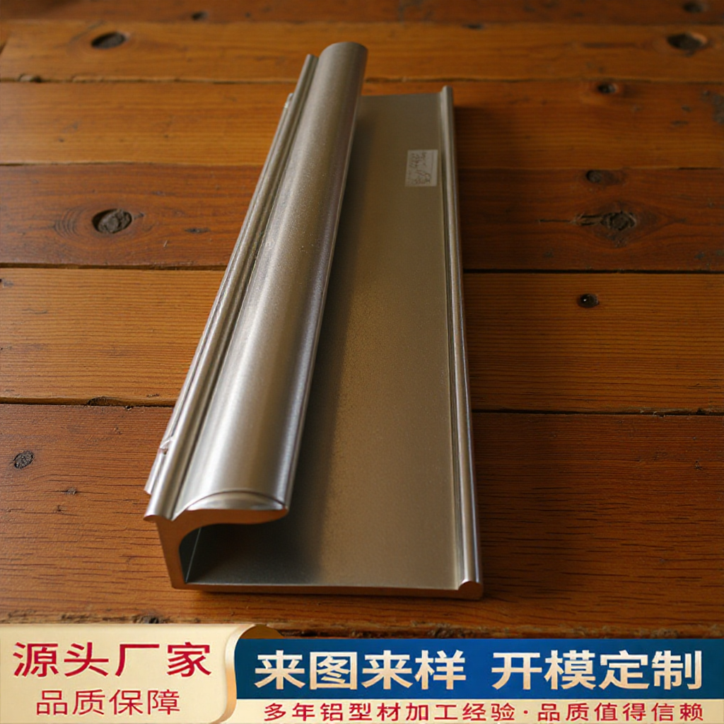 橱柜卡19板J型拉手铝型材 铝合金加厚门板抽屉扣手 佛山厂家供应