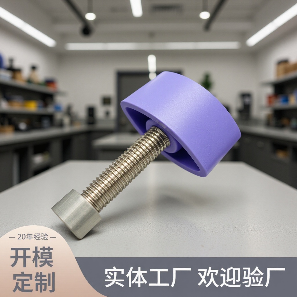 工厂37#m8带顶头一字手拧螺丝 不锈钢胶头螺丝 一字手柄螺栓