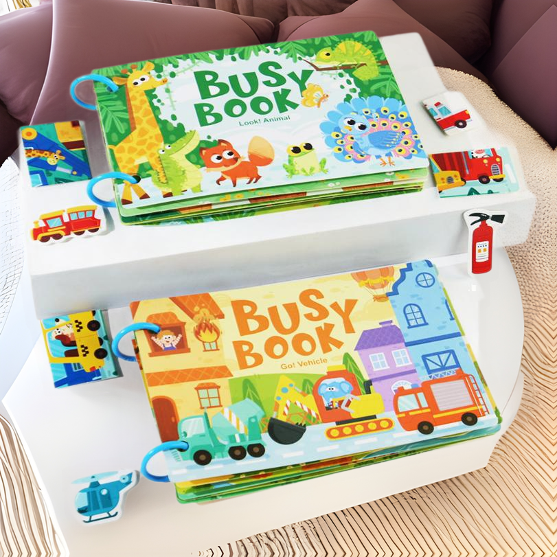 Cross-border Temu Tear Puzzle Tear Book Infant Enlightenment Velcro Quiet Cloth Book Early Education Children's Educational Toys