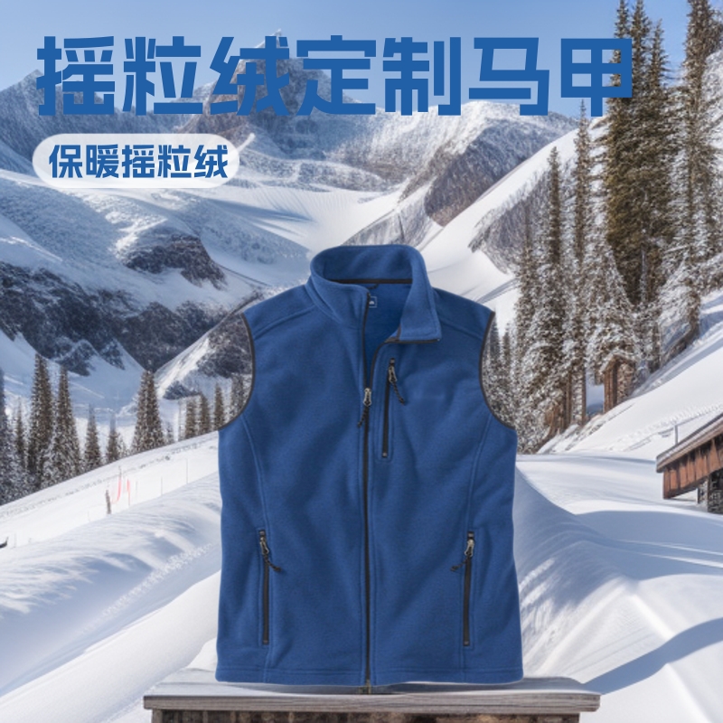 摇粒绒户外马甲批发志愿者公益广告活动宣传抓绒背心拉链开衫