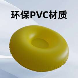 供应 充气PVC泳圈 PVC手柄滑水圈 充气划水圈 环保加厚滑圈