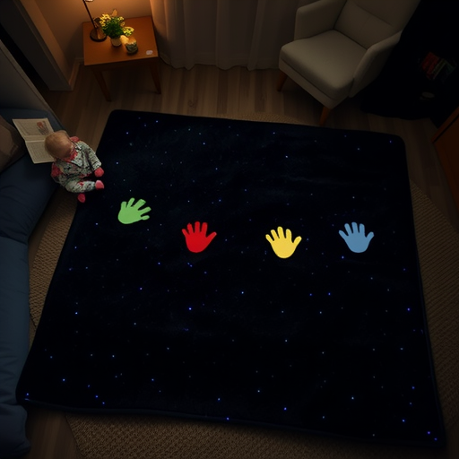 Children's Sensory Room Interactive Toy Glowing Palm Carpet Fiber Optic Lamp Gypsophila