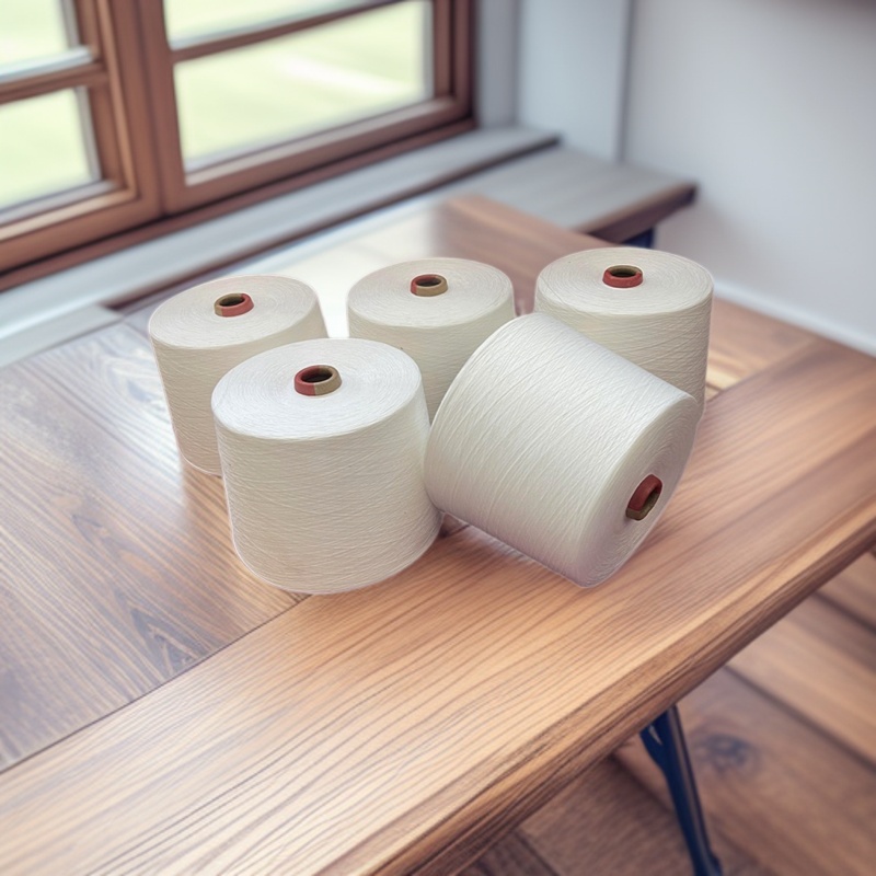 涤粘混纺纱 t65/r35 32支涤粘纱线 君宏纺织 针织梭织面料用纱