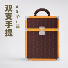 红酒礼盒空纸盒 双支装简易折叠卡盒 尺寸大气 使用方便 节约仓储