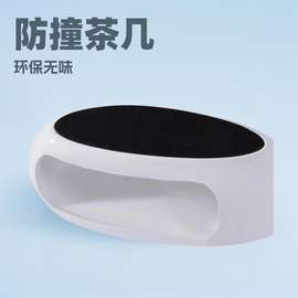 北欧简约客厅大理石茶几电视柜组合创意家用防撞异形玻璃钢茶桌