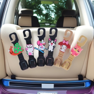 Factory Direct Sales Cartoon Car Hooks Cross-Border Supply Car Hanging Jewelry Paste Cute Car Hooks in Large Quantities in Stock