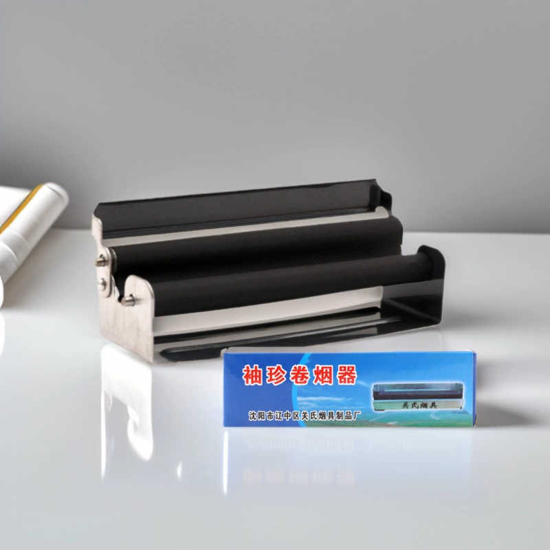 Ручная машинка для скручивания сигарет Guanshi J90, толщина 8.0 мм, из нержавеющей стали, карманная, оптом.