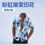 短袖宽松新款印花衬衫