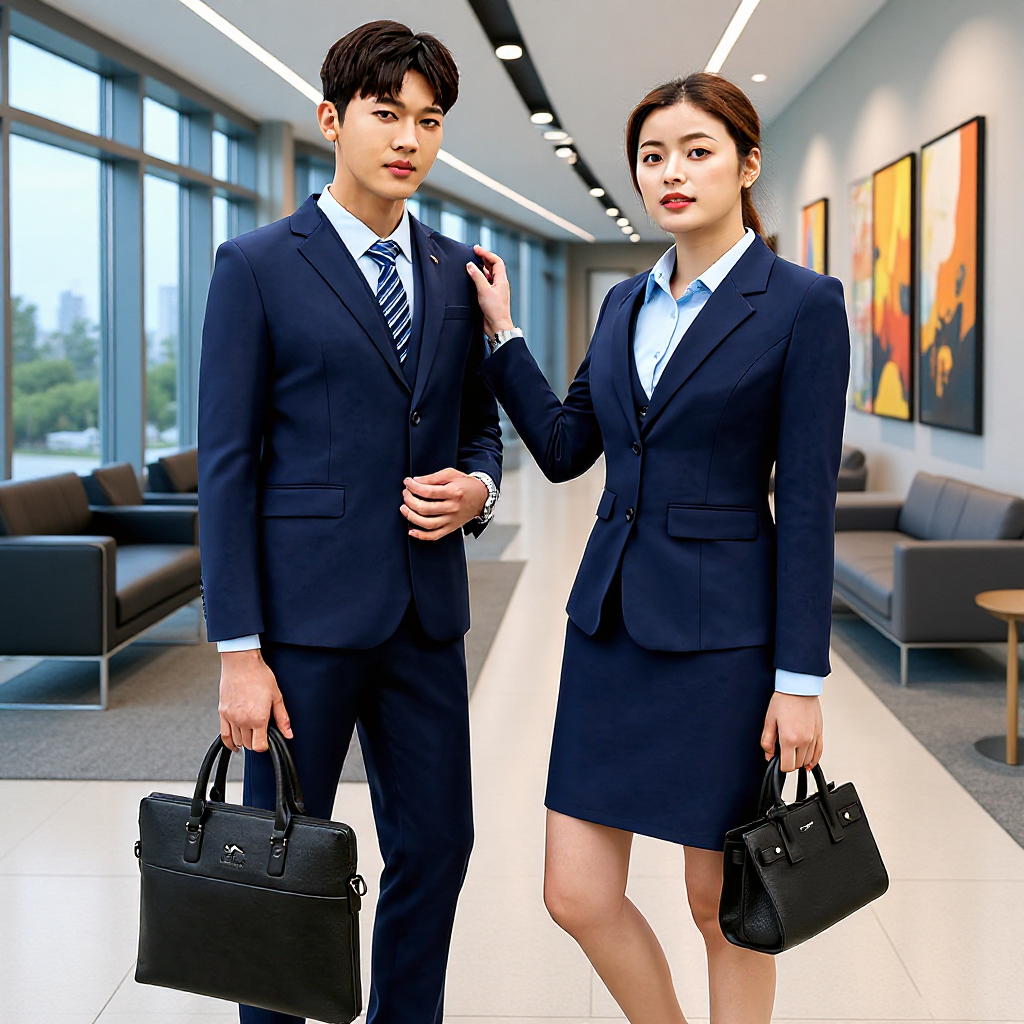Unisex Suit Set Business Formal Wear Professional Suit Groomsmen Suit Royal Blue Slim Fit Workwear