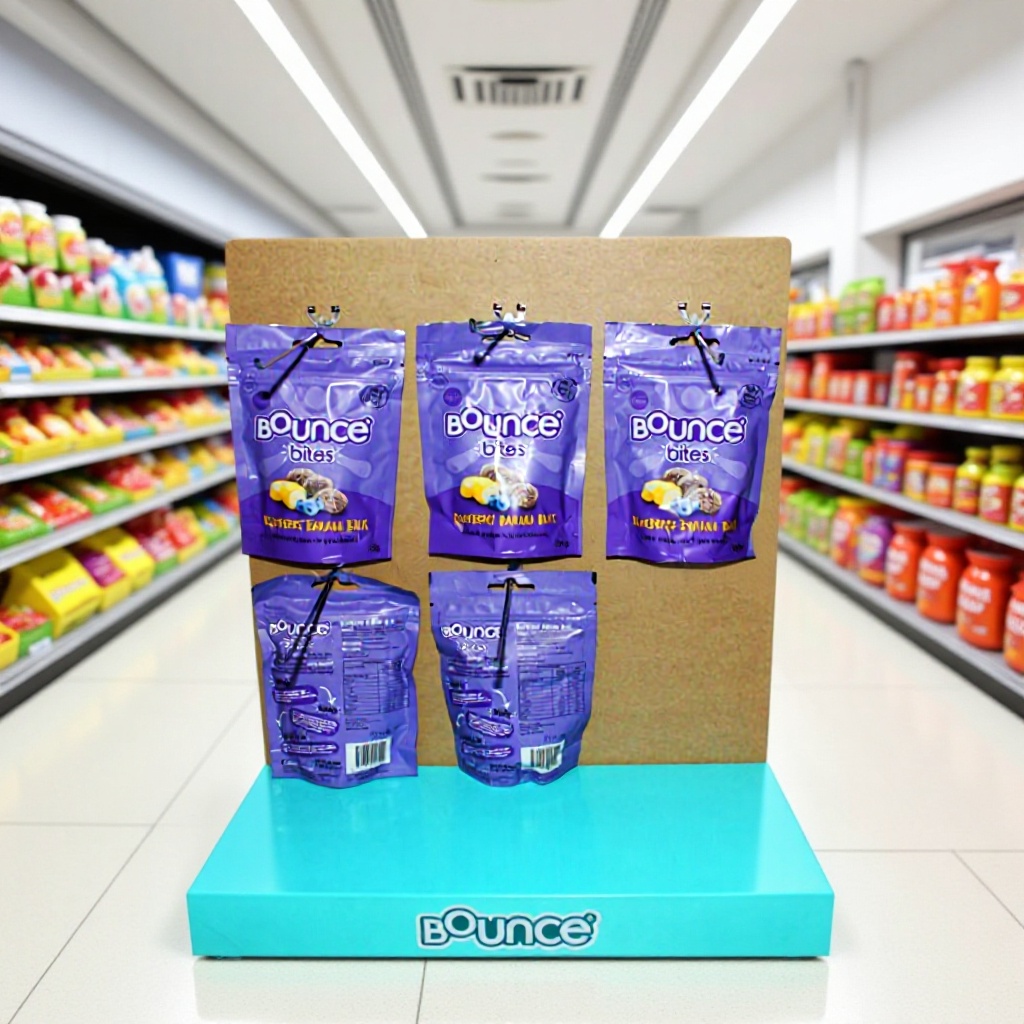 工厂专业定作巧克力展示广告架，零食广告展架等其他亚克力制品