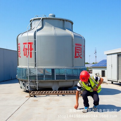 Гуандун Liangyan производитель оптовая продажа круглая градирня 50 небольшая противоточная башня холодной воды из стекловолокна башня горячей воды