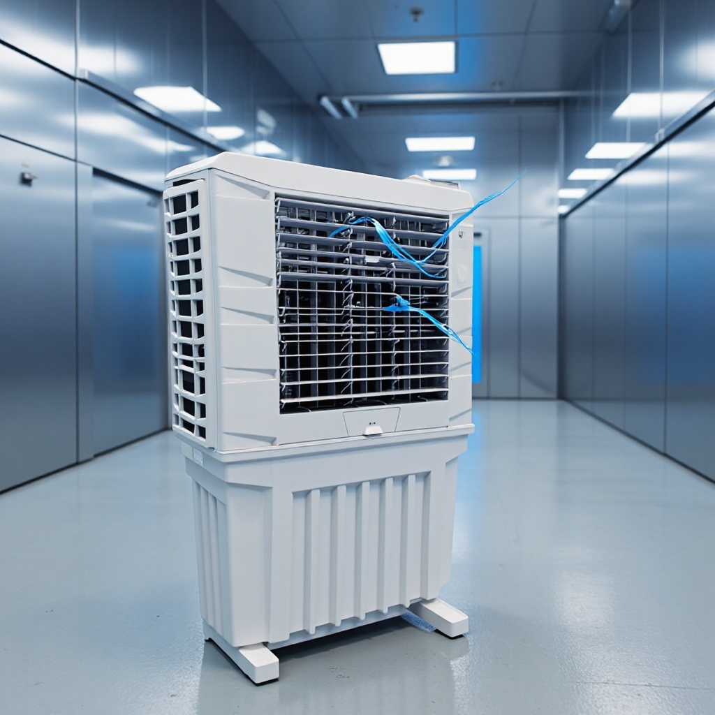 科瑞莱KF100工业移动冷风机商用换热水冷空调养殖场大棚冷风扇