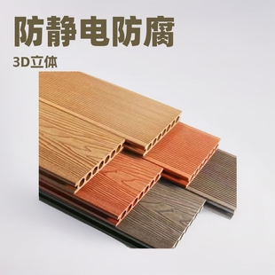 Outdoor Anti-Static and Mildew-Proof Floor Corridor 3D Embossed Garden Courtyard Terrace Anti-Corrosion Wood Plastic Floor Manufacturer Wholesale