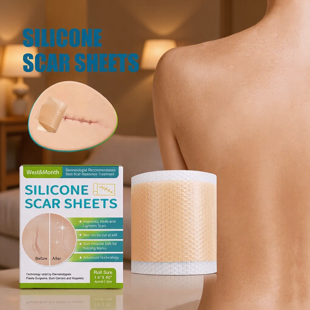 Трансграничные BUPY самоклеящиеся шрамы для ухода за кожей наклейки Silicone wound decrease scar patches