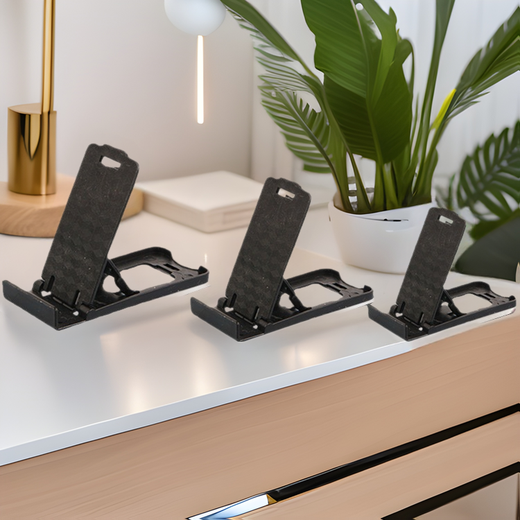 Wholesale creative plastic mobile phone bracket multi-gear desktop foldable lazy bracket gift large base bracket